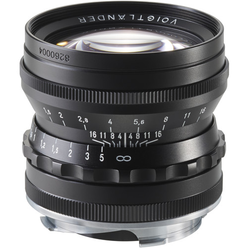 Voigtlander Nokton 50mm f/1.5 Aspherical Lens (Black)