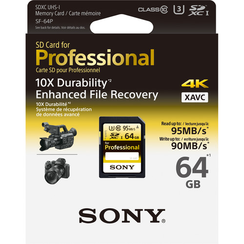 SONY Carte SD Tough 64 Go R300/W299 - SF-G64T/T1 - SD SDHC SDXC pas cher