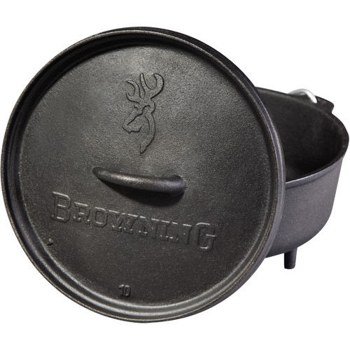 Cast Iron Dutch Oven, 10 3.8L Dutch Camping Oven