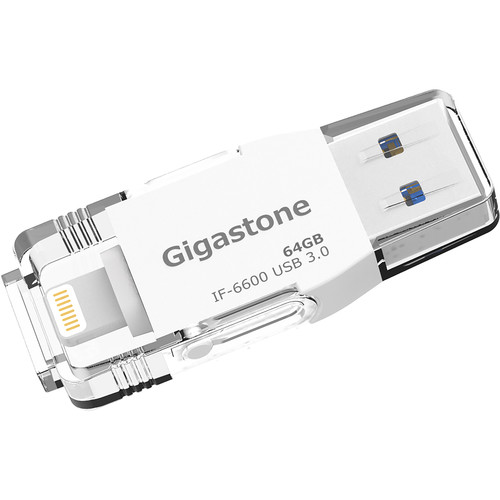 CABLE DE MEMOIRE GIGASTONE PF-MCU364GB-R LIGHTNING PHOTOFAST USB 3.0 64GO