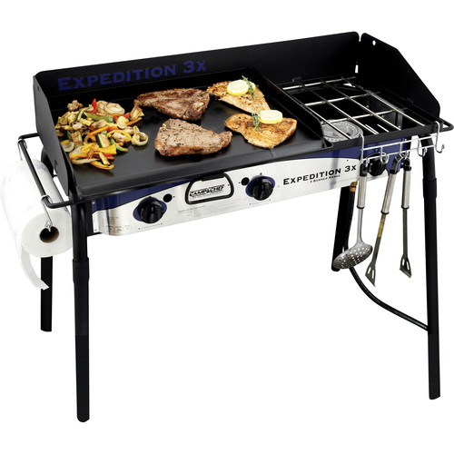 Camp Chef Expedition 3X Three Burner Stove with Griddle TB90LWG