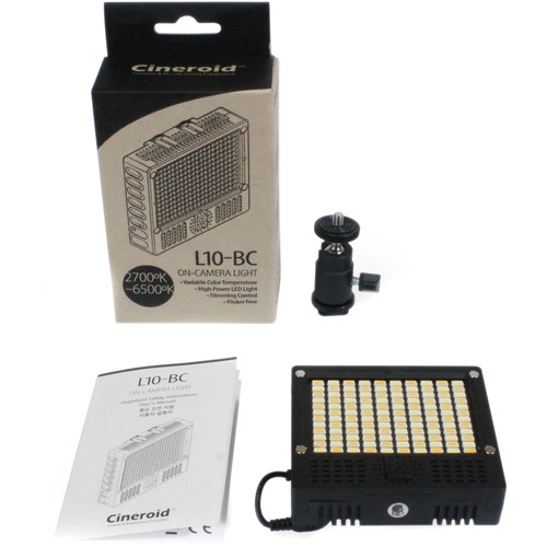 Cineroid L10-BC 18W On-Camera Variable Color Temperature L10-BC