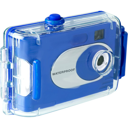 vivitar waterproof digital camera blue