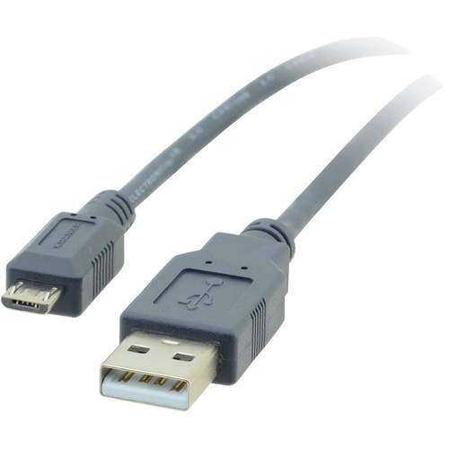 Kramer C-USB-MicroB-10 USB 2.0 A Male to Micro B Male Cable, 10 Feet