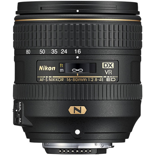 Nikon AF-S DX NIKKOR 16-80mm f/2.8-4E ED VR Lens 20055 B&H Photo