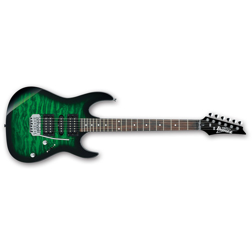 Ibanez GRX70QA GIO Series Electric Guitar (Transparent Emerald Burst)