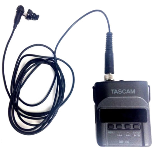 Grabadora Voz Portátil Tascam DR-10L Micrófono de Solapa/Unidirecciona