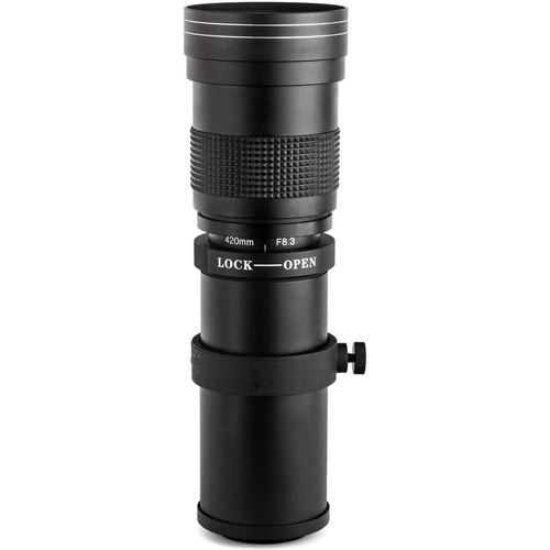 Opteka 420-800mm f/8.3 HD Telephoto Zoom Lens for T OPT420800