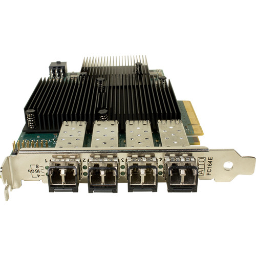 ATTO Technology Celerity FC-164P Quad-Channel 16 Gb/s Gen 6 Fibre Channel  PCIe 3.0 Host Bus Adapter with SFF+s