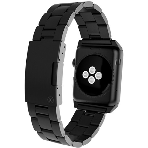 MONOWEAR Black Metal Band for 38mm Apple Watch MW MLBK20 MTDG