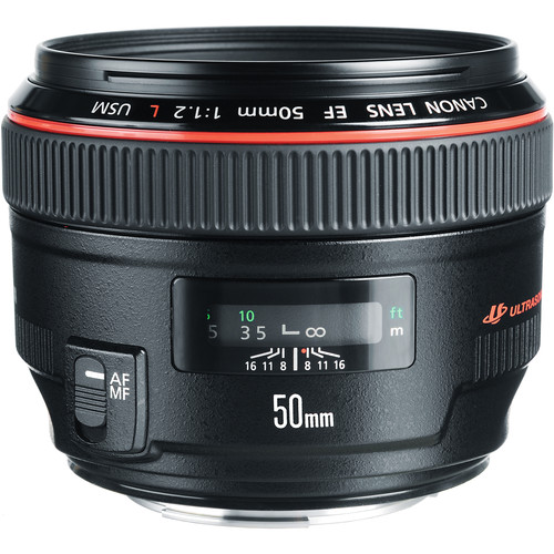 Canon EF 50mm f/1.2L USM Lens 1257B002 B&H Photo Video