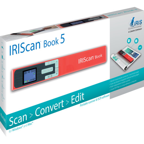 IRIS by Canon IRIScan Book 5 Scanner documenti A4 300 x 1200 dpi USB,  microSD, microSDHC