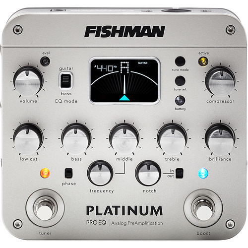 Fishman Platinum Pro EQ Analog Preamp and DI PRO-PLT-201 B&H