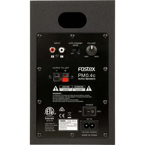 Fostex PM0.4c Personal Active Speaker System (White) PM04C-W B&H