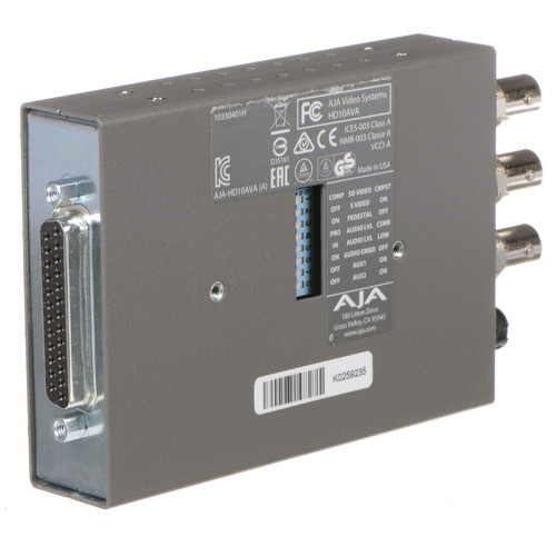 AJA HD10AVA HD/SD Audio/Video, Analog/Digital Mini-Converter