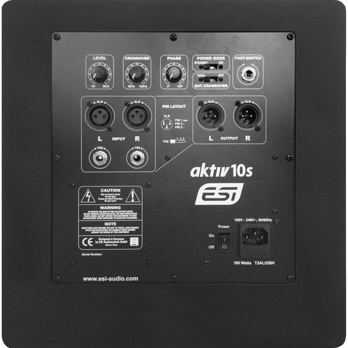 ESI aktiv 10s - 10" Powered Studio Monitoring Subwoofer