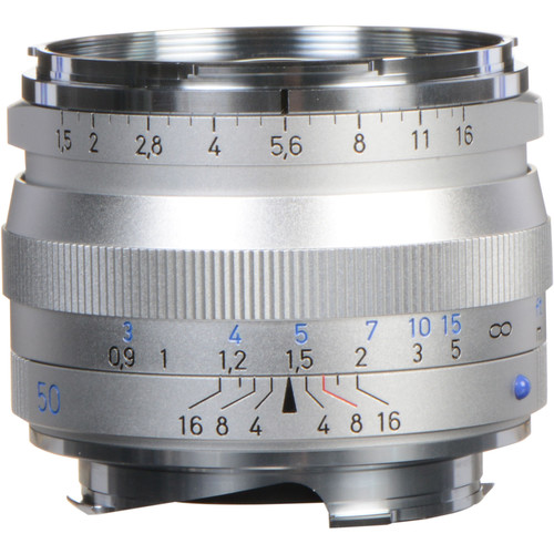 ZEISS C Sonnar T* 50mm f/1.5 ZM Lens (Silver)