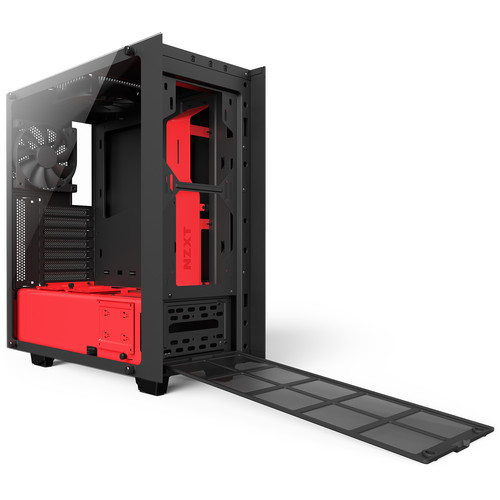 måle hæk insekt NZXT S340 Elite Mid-Tower Chassis (Black/Red) CA-S340W-B4 B&H