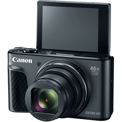 Canon PowerShot SX730 HS Digital Camera (Black) 1791C001 B&H
