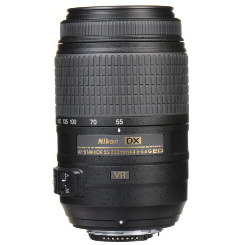 Nikon AF-S DX NIKKOR 55-300mm f/4.5-5.6G ED VR Lens 2197 Bu0026H