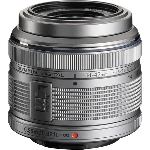 Olympus M.Zuiko Digital 14-42mm f/3.5-5.6 II R Lens (Silver)