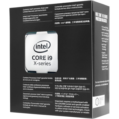 Intel Core i9-7900X X-Series 3.3 GHz Ten-Core LGA BX80673I97900X