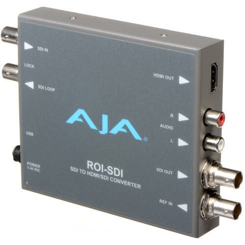 AJA ROI-SDI 3G-SDI to HDMI/3G-SDI Scan Converter with ROI Scaling