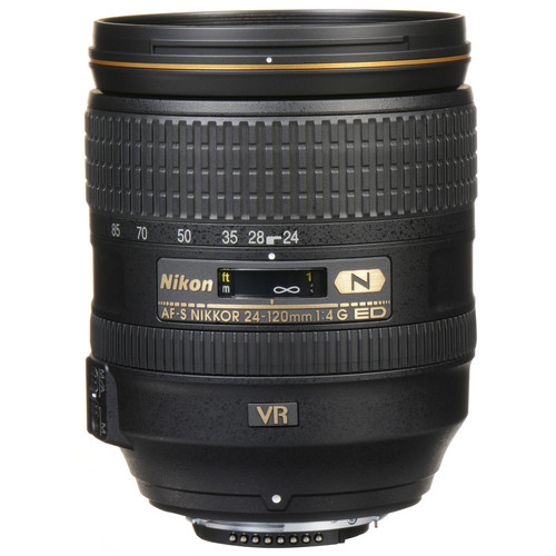 Nikon AF-S NIKKOR 24-120mm f/4G ED VR Lens (White Box)