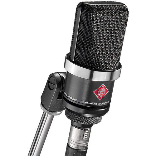 Neumann TLM 102 BK Studio Set Large-Diaphragm Cardioid Condenser Microphone  with Shockmount (Black)