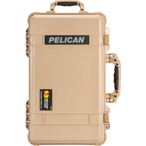 Pelican 1510 Carry On Case with Yellow and Black Divider Set (Desert Tan)
