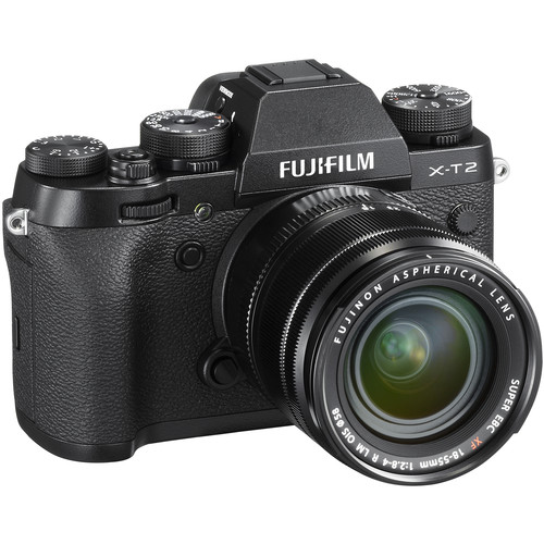 FUJIFILM X-T2 Mirrorless Digital Camera with 18-55mm Lens