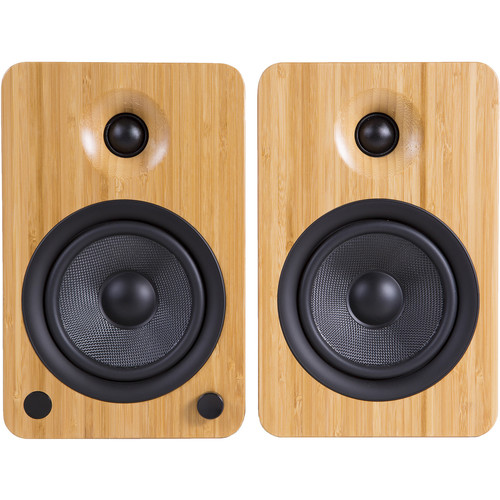 Kanto Living YU4 2-Way Powered Bookshelf Speakers YU4BAMBOO B&H