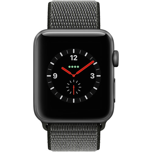 Apple watch series 4 space gray aluminum case with black sport outlet loop