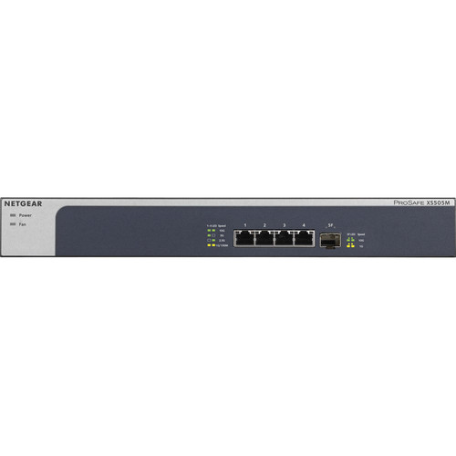  NETGEAR 5-Port 10G Multi-Gigabit Ethernet Unmanaged Switch  (XS505M) - with 1 x 10G SFP+, Desktop or Rackmount, and Limited Lifetime  Protection : Electronics