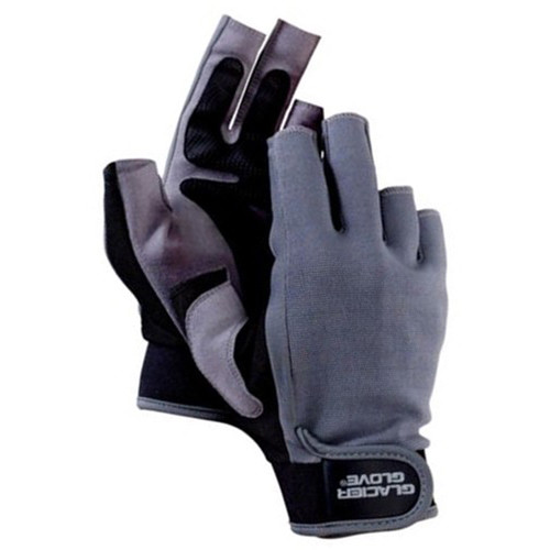  Glacier Glove Stripping and Fish Fighting Fingerless Gloves -  Large : Fishing Gloves : Sports & Outdoors