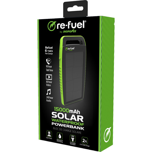 Solar Powered 15,000mAh Power Bank