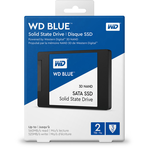 SSD interno WD 2TB azul 3D NAND SATA III 2.5 "