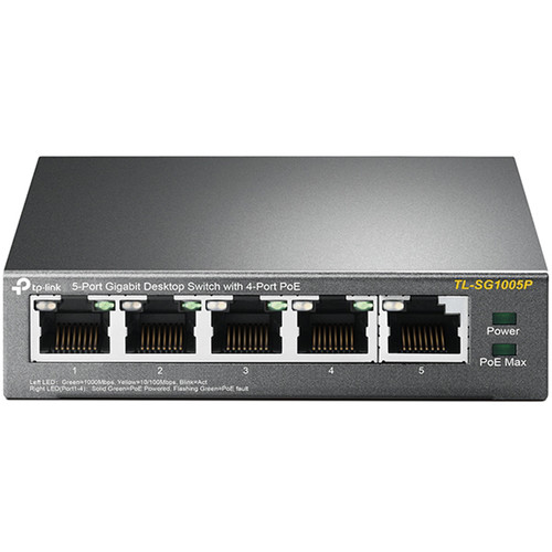 TP-Link 5-Port 10/100/1000 Mbps Unmanaged Switch Black TL-SG605