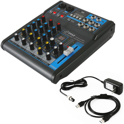 4 Channel PA DJ Mixer Bluetooth Streaming