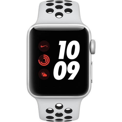 Apple Watch Nike+ Series 3 38mm Smartwatch MQL52LL/A Bu0026H Photo