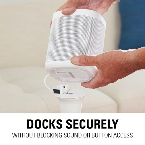 SANUS WSS21 Wireless Speaker Stand for the Sonos One, PLAY:1 & PLAY:3 (White, Single)