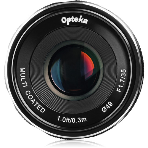 Opteka 35mm f/1.7 Lens for Micro Four Thirds OPTM3517M43 B&H