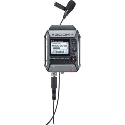 Zoom F1-LP 2-Input / 2-Track Portable Field Recorder with Lavalier  Microphone