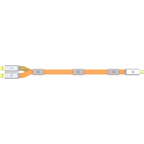 iFi audio Gemini3.0 Dual-Head USB Type-B 2.0 Cable (5')