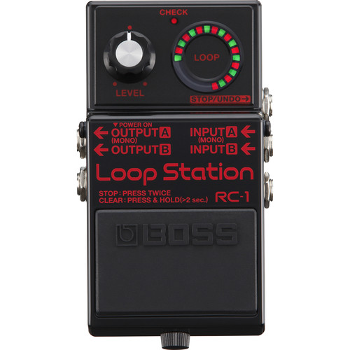 BOSS RC-1-BK Loop Station Pedal RC-1-BK B&H Photo Video