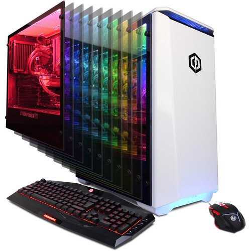 CyberPowerPC Gamer Panzer Liquid Cool Desktop Computer PVX4000LQ