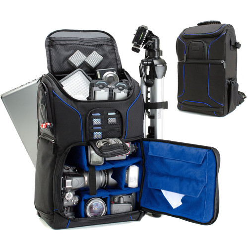 USA GEAR S17 DSLR Camera Backpack (Blue) GRSLS17100BLEW B&H