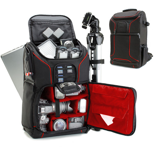 USA GEAR USA Gear S17 DSLR Camera Backpack (Red) GRSLS17100RDEW