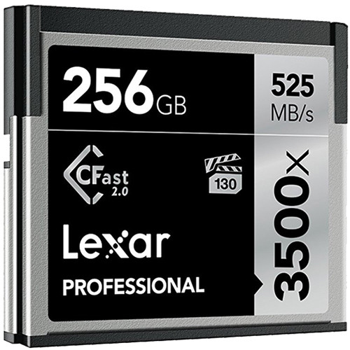 Lexar 256GB Professional 3500x CFast 2.0 Memory Card