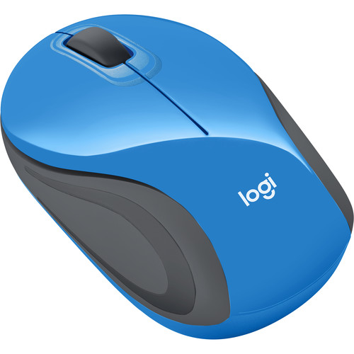Logitech M187 (Blue) Portable Ultra Mouse Wireless 910-002728